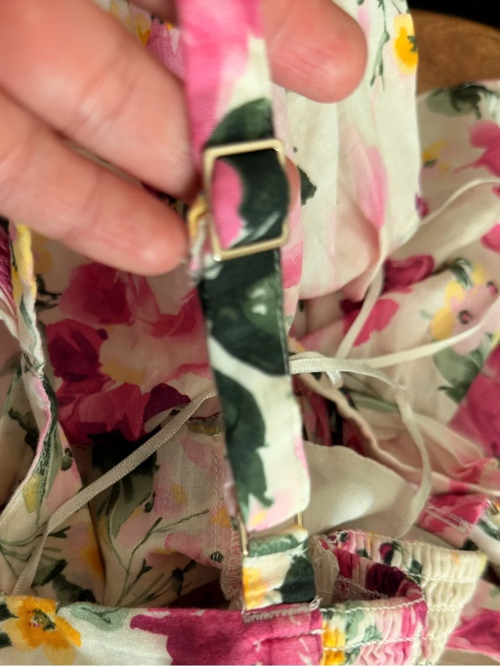 Abercrombie & Fitch tiered maxi dress with a pink floral print. Size small NWT
